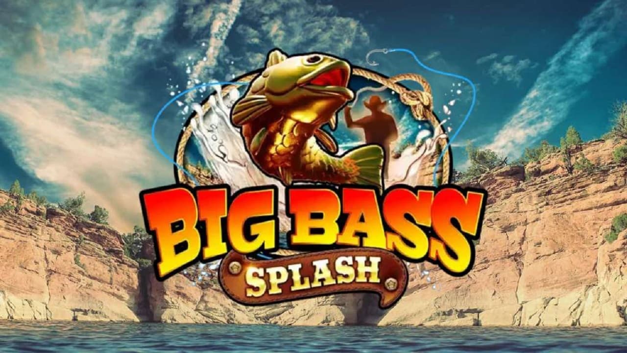Ілюстрація до ігрового автомату Big Bass Splash із зображенням Величезної риби, розроблений компанією Pragmatic Play.