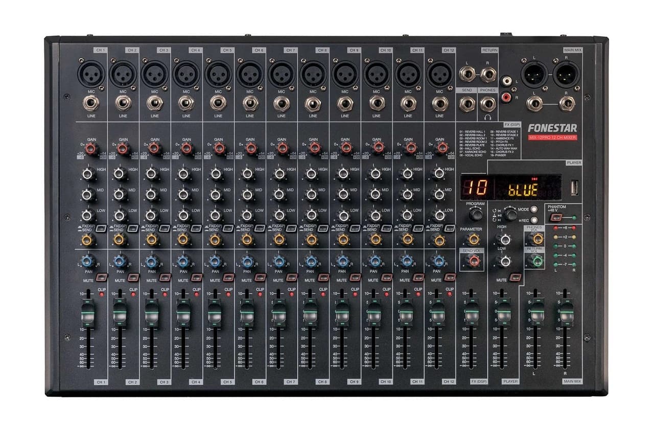 Мікшерний пульт Fonestar MIX-12PRO