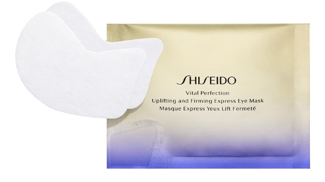 Shiseido Vital Perfection Uplifting and Firming Express Eye Mask — патчі під очі для ліфтингу та пружності шкіри.